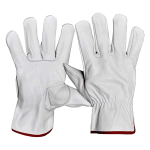 Guantes de Seguridad de Cuero Vacuno de Calidad Superior para Hombre, Precio de Fábrica, Guantes de Seguridad de Cuero Vacuno para Construcción Industrial - Product Image 5