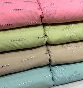 Tissu en Chiffon Brodé Malty Dobby 100% Polyester Respirant Écologique pour Mariage, Couleurs Personnalisées, Fournisseur Textile Export - Product Image 6