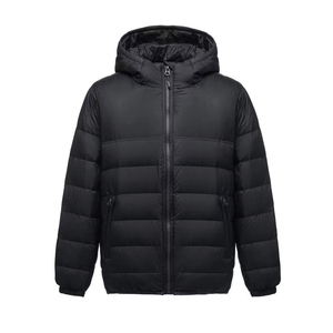 2025 New Autumn Winter Men Puffer <b>Jacket</b> Custom Made Matt Fabric Hooded <b>Warm</b> Loose Puffer Coat Windproof Padded WholeSale OEM - Product Image 2