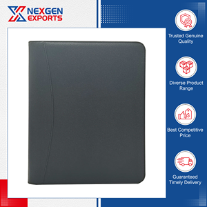 Carpeta de Presentación de Cuero PU de la Más Alta Calidad, Inigualable, con Cierre, Personalizable para Reuniones de Oficina - Precio de Mercado con Descuento - Product Image 2