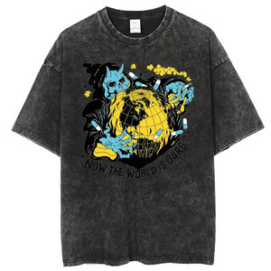 T-shirts graphiques vintage tête de mort fantôme pour hommes et femmes, style Y2K rétro, en coton unisexe, streetwear, hauts doux et confortables, tenue décontractée - Product Image 5