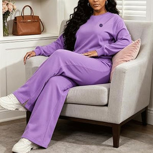 Trendy Women Sweatsuit Cozy Matching Clothing Set For Everyday Casual Style Weekend Wear And Comfortable Living - Product Image 5