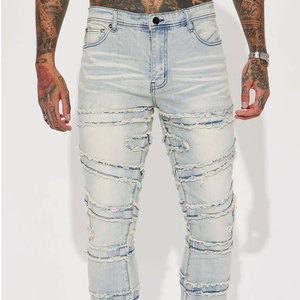 Jeans baggy vintage personnalisables de haute qualité pour hommes, style streetwear, denim délavé, style Y2K hip-hop, unisexe - Product Image 3