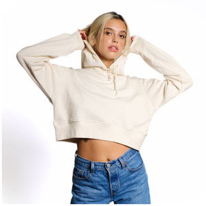 Custom Logo Womens Cropped Hoodie Sweatshirt Blank Pullover Hooded <b>Top</b> OEM ODM Wholesale Manufacturer - Product Image 1