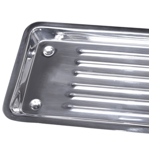 ถาดสแตนเลสสำหรับเก็บเครื่องมือทันตกรรม ขนาด 7.5''x4''x0.5'' สำหรับเก็บเครื่องมือคิวเร็ตต์ โพรบ และอุปกรณ์อื่นๆ สำหรับทันตแพทย์ - Product Image 2