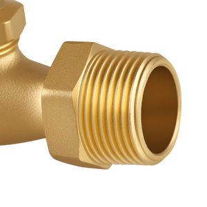 Grifo de latón de alta resistencia para exteriores, conector de 3/4'' MIP x 3/4'' MHT, válvula de jardín metálica de múltiples vueltas - Product Image 2