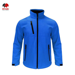 แจ็คเก็ตซอฟต์เชลล์แบบมีซิปสำหรับผู้ชาย ดีไซน์สั่งทำพิเศษจาก Ryan Pro Gear พร้อมโลโก้สั่งทำ สีพื้น - Product Image 3