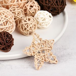 Boules en rotin pour décorations de table de Noël, différentes couleurs, boules suspendues, ornements pour sapin. - Product Image 5