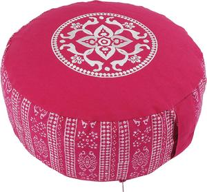 Eco-Friendly Zafu Meditation Cushion Durable Cotton <b>Cover</b> Buckwheat Hull Filling Floor Seating Pillow for Yoga and Mindfulness - Product Image 3