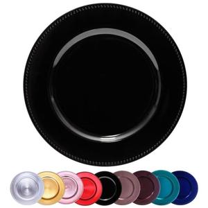 <b>Black</b> Charge <b>Plate</b> For Housewarming Parties Event Dinnerware Table Decorative Reusable Custom Metal <b>Plates</b> & Dishes For Serving - Product Image 4