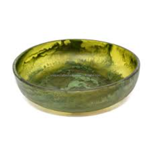 Juego de cuencos y cucharas de resina de remolino ahumado hecho a mano, elegante diseño jaspeado, vajilla desechable personalizada para cenar y regalar - Product Image 3