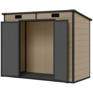 Casetta da Giardino Moderna per Esterni, Ripostiglio Attrezzi in PVC Ecologico Impermeabile, Acciaio Zincato, Facile da Montare, per Biciclette - Product Image 3