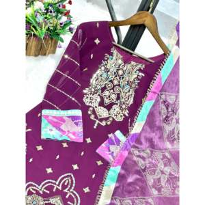 Hermoso conjunto de top-bottom y dupatta para mujer para fiestas - Product Image 5