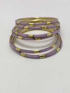 Unique <b>Resin</b> Brass Bangles Red & Ivory Color Handcrafted and Trendy Gift for Women Accessories Manufactured by handforge - Product Image 4
