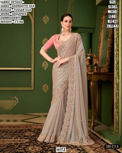 Blusa Tradicional Bordada para Mujer Hemlata, Viscosa, Corte Regular, para Invierno, Diwali, Bodas y Fiestas, Sin Arrugas - Product Image 6