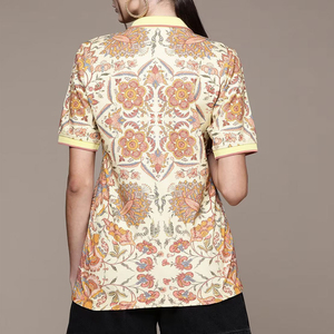 Chemise polo pour femme, nouvelle mode, coupe ajustée, décontractée, manches courtes, style streetwear, motif imprimé par sublimation - Product Image 6