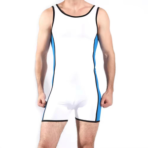 High Quality 100% Polyester Professional <b>Weightlifting</b> Uniforms Men Plus Size Wrestling <b>Singlets</b> UV Protection Quick Dry Printed - Product Image 3
