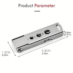 Multi-strumento portatile compatto 11-in-1 in acciaio inossidabile per avventure all'aria aperta uso quotidiano-supporto per telefono apribottiglie coltello pieghevole - Product Image 6