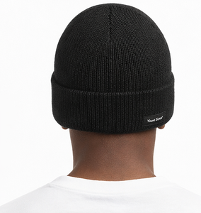 Custom Knit Beanie Hat OEM Classic Black Cuffed <b>Winter</b> <b>Cap</b> Wholesale Embroidered Custom Logo Acrylic Skull <b>Cap</b> - Product Image 4