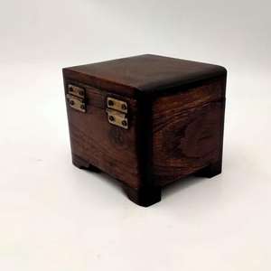 Minimalist wooden jewelry storage for dresser High end wooden gift box with lid - Product Image 4