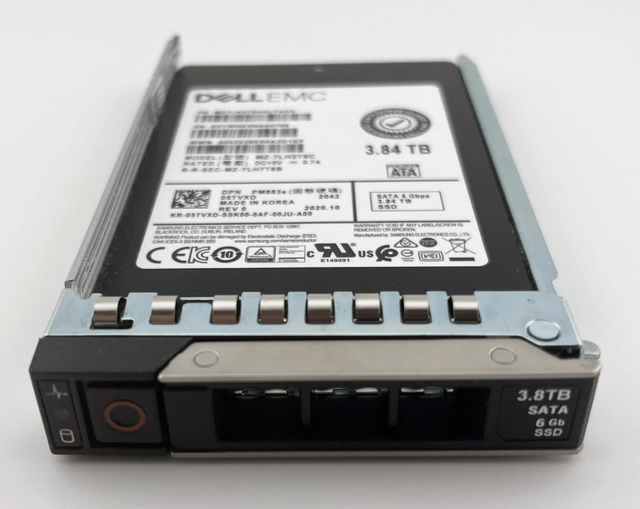 Enterprise SSD for Dell EMC 3.84TB MZ7LH3T8HALTAD3 SATA 6Gbps Read Intensive 2.5'' SSD MZ-7LH3T8C 05TVXD/5TVXD