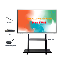 Pizarra Interactiva de 75 Pulgadas, Pantalla Táctil Inteligente, Resolución 4K, Pantalla Digital para Escuelas
