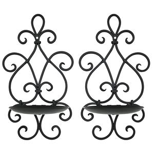 Candelabro moderno decorativo para el hogar montado en la pared, diseño atento en Metal negro, candelabro moderno de alta demanda - Product Image 4