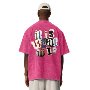 T-shirts pour hommes de qualité supérieure, nouvelle mode, design imprimé, légers, style streetwear, effet délavé, en vente - Product Image 5