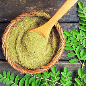 Extracto de Hoja de Moringa Silvestre en Polvo de Alta Calidad, Prensado en Frío, Suplemento Herbal Natural a Base de Plantas para la Nutrición Diaria - Product Image 1