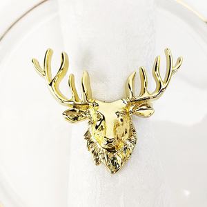 Juego de Anillos de Servilleta de Metal de Lujo para Mesa de Comedor, Uso en Campamentos, Duraderos, Ecológicos, Reutilizables, Elegantes, Acabado Dorado y Plateado, Personalizables - Product Image 1