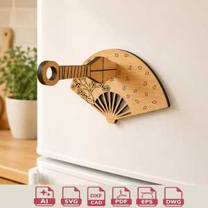 Décapsuleur porte-clés en bois découpé au laser sur mesure, artisanat médiéval, décoration murale en tilleul fait main, cadeau - Product Image 2