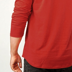 Camisetas de Manga Larga para Hombre de Primera Calidad, 100% Algodón, Transpirables, Ligeras, Cómodas, Antiarrugas, de Secado Rápido - Product Image 5