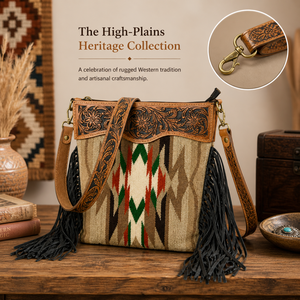 Sac à main en cuir et laine grande capacité pour femme, sac à bandoulière à franges, sac de voyage et de shopping |   Qualité d'exportation premium Inde 2026 - Product Image 5
