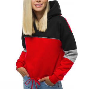 Customized High Quality Cotton <b>Women</b> Hoodies Winter Hooded Lined Casual Front Plain Long Sleeve OEM - Product Image 1