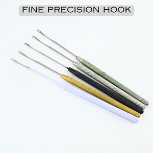Save Time Instantly Hair <b>Extension</b> Loop Threader Hook Needle Tools for Micro Ring Nano <b>Beads</b> Quick Salon Stainless Steel - Product Image 5