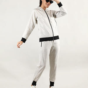 Customized Women's Plus Size Hooded Tracksuit for Training & Jogging 100% Cotton Fleece Custom Logo Stylish Design with panels - Product Image 3