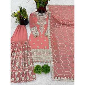 ชุดปาร์ตี้ผู้หญิงสวยๆชุด plazzo and dupatta - Product Image 6