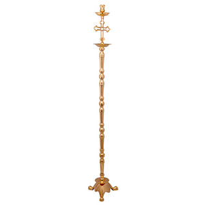 Candelero para Acolita |   Candelabro de Latón para Procesiones - DOUBLE VEE EXPORTS - Product Image 1