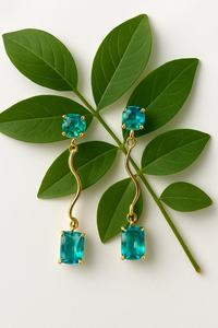 Pendientes Colgantes de Rubí Natural, Plata de Ley 925, Chapados en Oro de 14K, Joyería Multicolor, Regalo - Product Image 5