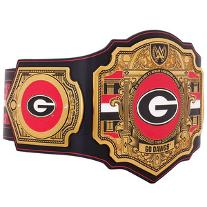 Ceinture de championnat Georgia Bulldogs pour le style Legacy, en cuir personnalisé, avec plaques en alliage de zinc, objet de collection pour fans FITLER - Product Image 4
