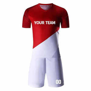 Wholesale 100% High Quality Customized Comfortable Unisex <b>Soccer</b> Uniform Short Sleeve Breathable Anti-Bacterial Anti-UV Printed - Product Image 6