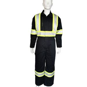 OEM Plus Size Heavy Duty Canvas Work Coveralls American Style Reflective Hi Vis Safety Uniform Industrial Workwear - Product Image 4