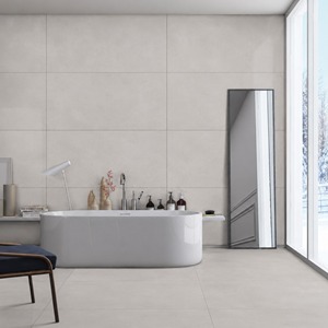 Carrelage mural et de sol en porcelaine moderne Jupiter Bianco 60x120 CM, finition mate polie, épaisseur 8,5 mm, résistant aux acides, pour usage intérieur - Product Image 1