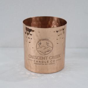 Contenedor de Cobre Hecho a Mano Personalizado para Velas, Recipientes Votivos de Metal Martillado, Tarros Decorativos con Tapa, Aromatizados, 18 Oz, Resistentes al Calor, Acabado Mate - Product Image 2