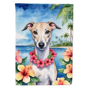Whippet Luau Multicolor <b>Garden</b> <b>Flag</b> Decorative Mailbox Yard <b>Flag</b> Banner for Patio Artwork for Flower Beds - Product Image 1