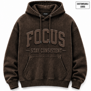 Premium <b>Three</b>-dimensional 3D Embossed Winter Hoodie Custom Logo Pure 100% Cotton Thickened Embroidery Oversized Streetwear - Product Image 5