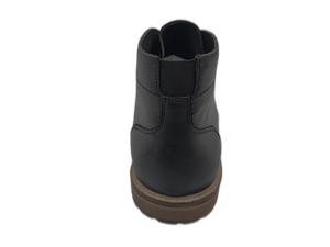Botas Chelsea de Piel de Oveja Negra para Hombre, con Cordones, Punta Redonda, Suela de TPR, Entresuela de EVA, Antideslizantes, para Todas las Temporadas - Product Image 4