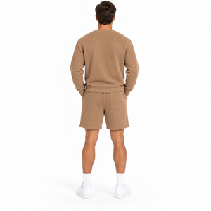Conjunto de Sudadera y Pantalones Cortos Oversize para Hombre, Ropa Casual de Moda, Dos Piezas, Top Pullover y Shorts, Ropa Deportiva - Product Image 2