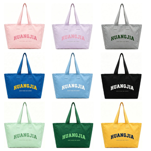 Bolsas de Mano Grandes de Lona de Algodón para Mujer, con Logotipo Personalizado OEM al por Mayor, Bolsas de Mano Reutilizables Ecológicas para Mujer, Bolsas de Compras - Product Image 2