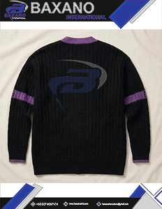 NCNW Sorority Cardigan <b>Sweater</b> Purple Embroidery Stylish College Apparel for Women Winter Knitwear Casual Acrylic Knit <b>Sweater</b> - Product Image 5